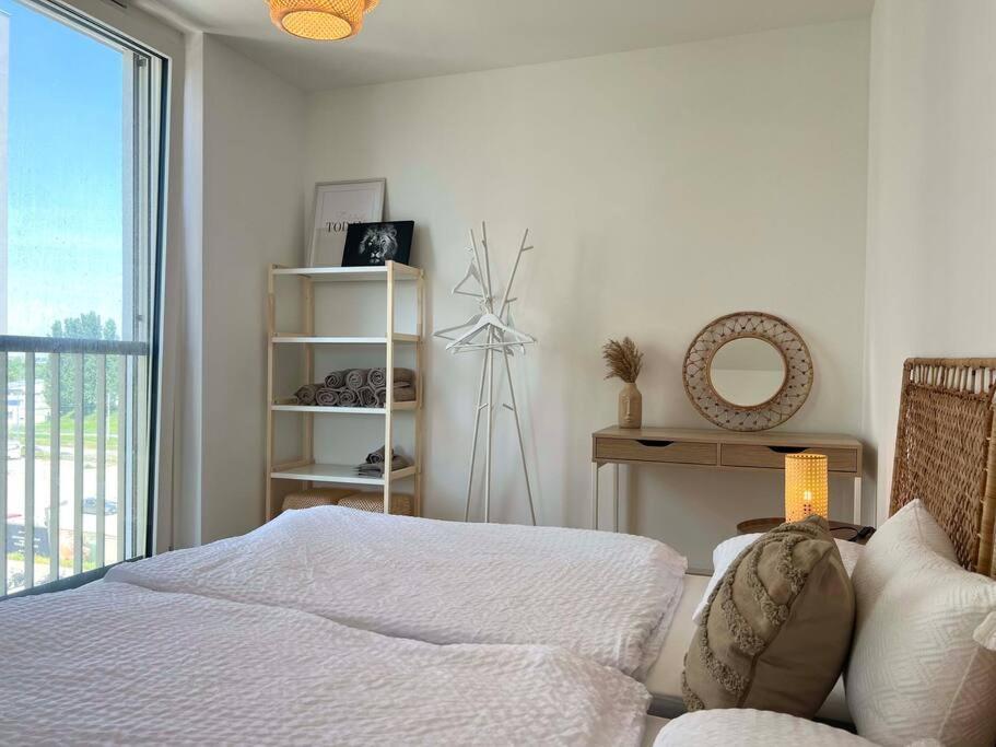 Donaublick Oasis: Stylische Wohnung Wien Eksteriør billede